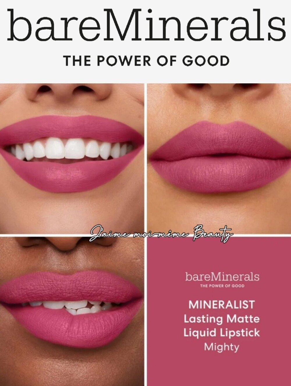 bareMinerals MINERALIST Lasting Matte Liquid Lipstick- Mighty Cool Midtone Pink
